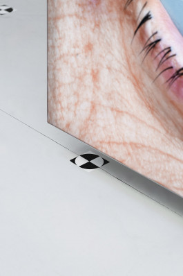 Close-up documentation photography of the solo exhibition